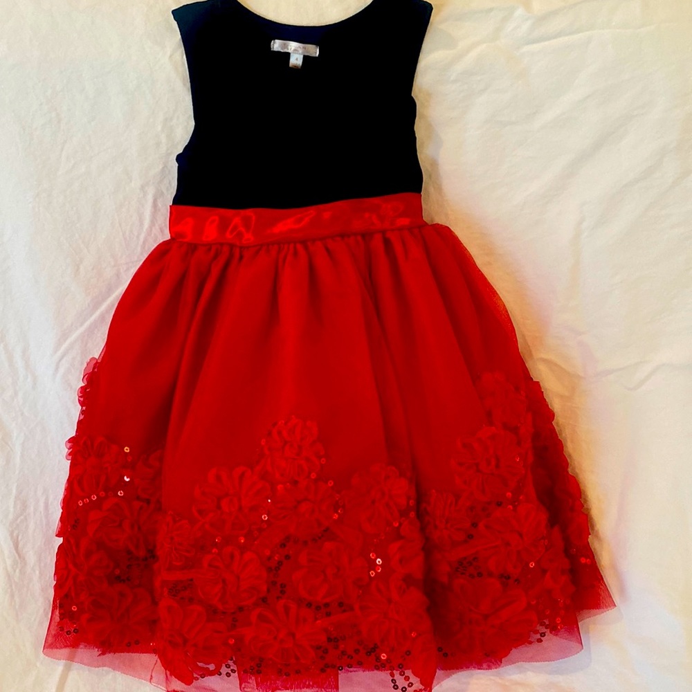 2/$20 Girls Christmas/Holiday Dress size 4T
